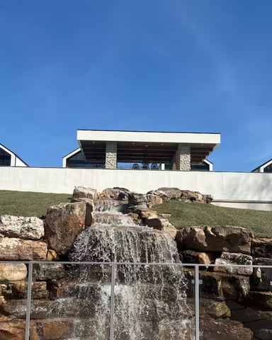 Waterfall & Floating Dock